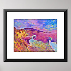 Póster California Fantasy Seashore