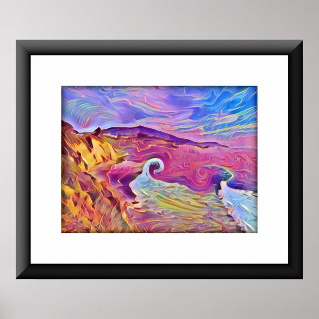 Póster California Fantasy Seashore (Frente)