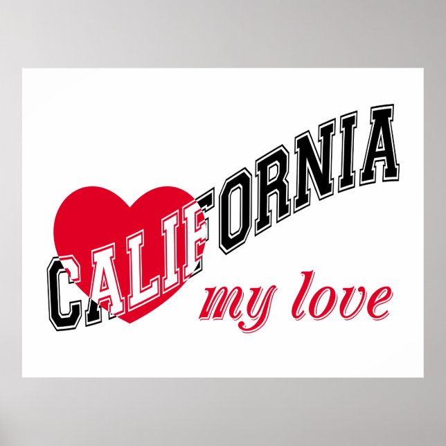 Póster California mi amor (Frente)