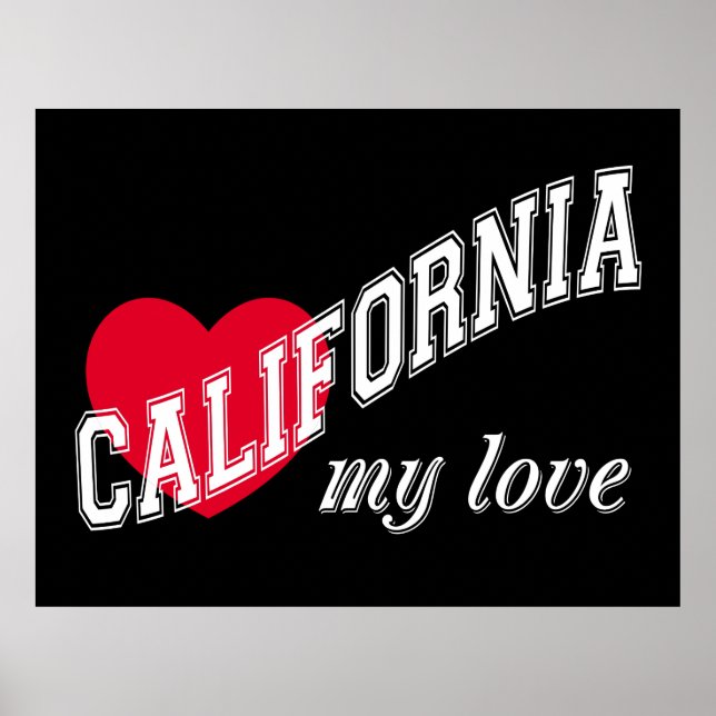 Póster California mi amor (Frente)