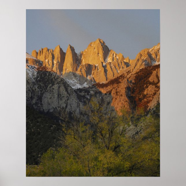 Póster California, Monte Whitney, Bosque Nacional Inyo 3 (Frente)