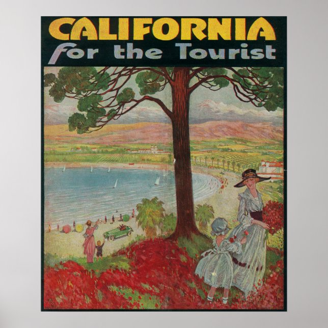 Póster California Para El Poster Turístico (Frente)