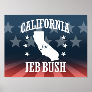 PÓSTER CALIFORNIA PARA JEB BUSH
