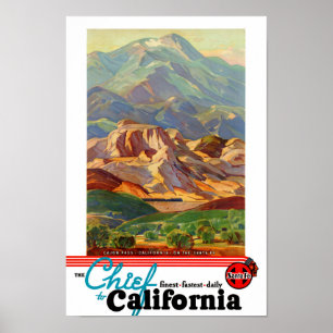 Póster California restauró el poster del viaje del