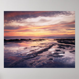 Póster California, San Diego, Sunset Cliffs, Sunset 1