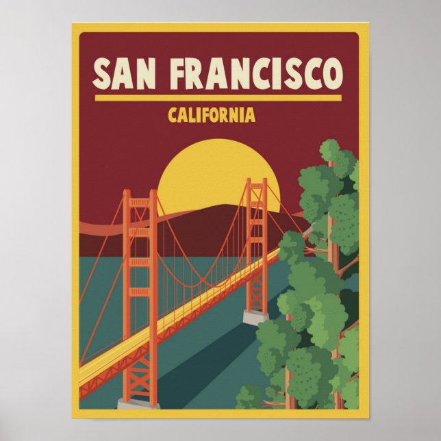 Póster California | San Francisco (Frente)