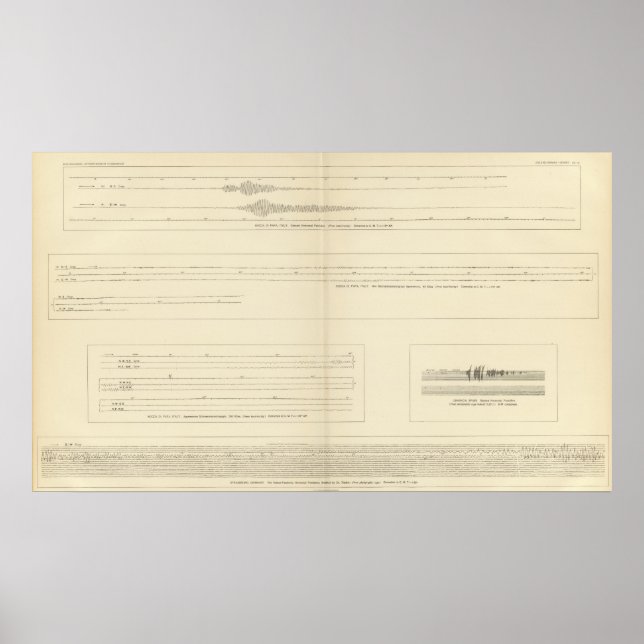 Póster California Seismograms 14 (Frente)