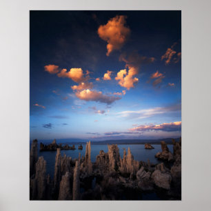 Póster California, Sierra Nevada, nubes en