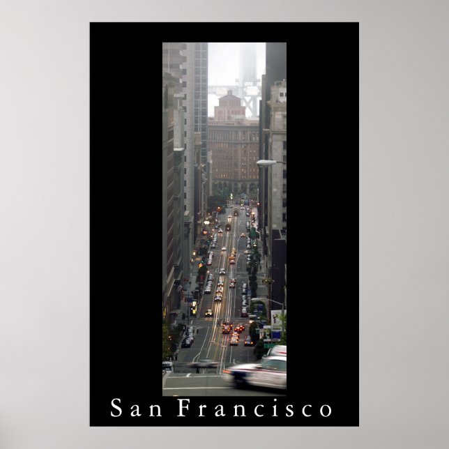 Póster California Street, San Francisco (Frente)