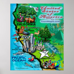 Póster California USA