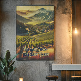 Póster California Vineyard