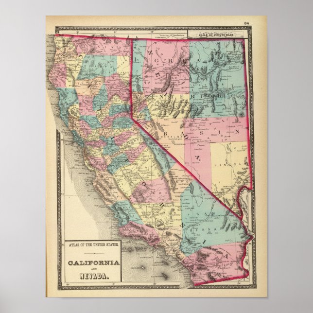 Póster California y Nevada 2 (Frente)