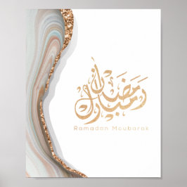 Póster Caligrafía árabe de Ramadan Mubarak