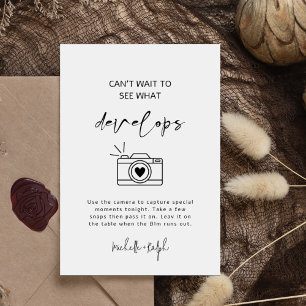 Póster Caligrafía Boda moderno Rótulo de cámara desechabl