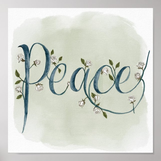 Póster Caligrafía de paz (Frente)