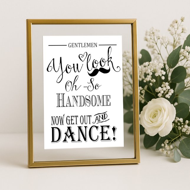 Póster Caligrafía de Rótulo de Boda de baño de caballeros (Subido por el creador)