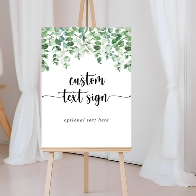 Póster Caligrafía minimalista Eucalyptus Personalizado Ró (Subido por el creador)