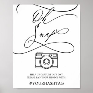 Póster Caligrafía romántica Rótulo de ajuste