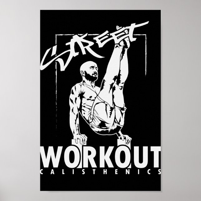 Póster Calisthenics "Street Workout" Muskeltraining (Frente)