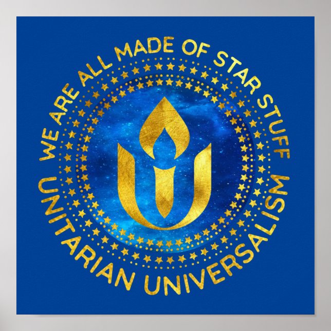 Póster Cáliz de Universalismo Unitario (Frente)