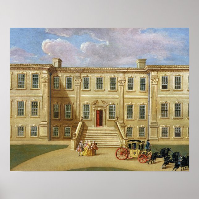 Póster Calke Hall, Derbyshire, asiento de Sir Henry Harp (Frente)