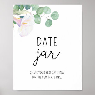Póster Calla - ideas de citas nocturnas. Juego de novias 