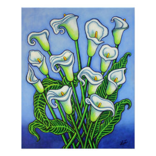 Póster Calla Lily Dreaming Print de Lisa Lorenz