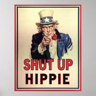 Póster Cállate Hippie