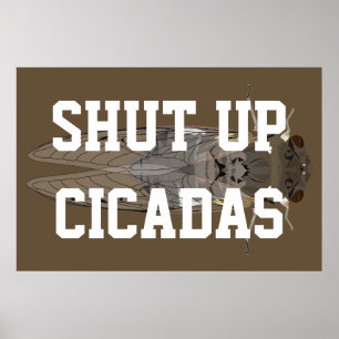 Póster Cállate las cigarras