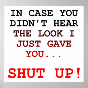 Póster Cállate, parece un Poster gracioso