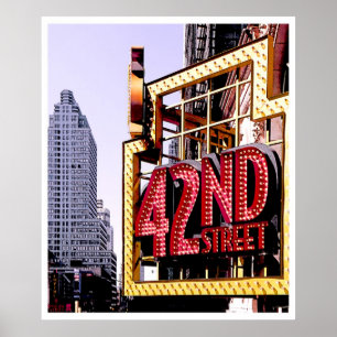 Póster Calle 42, NYC - poster