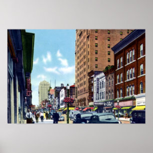 Póster Calle Allentown Pennsylvania Hamilton