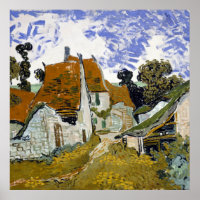 Calle Auvers-sur-Oise por Vincent van Gogh