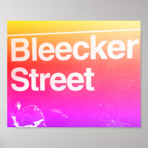 Póster Calle Bleecker, Greenwich Village, Manhattan NYC