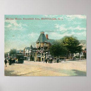 Póster Calle Bloomfield, Montclair NJ 1908 Vintage
