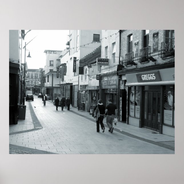 Póster Calle Caroline, Cardiff (Frente)