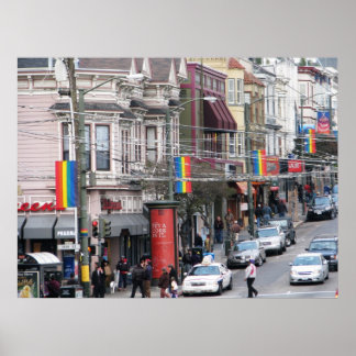 Póster Calle Castro - San Francisco, California