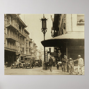 Póster Calle Chinatown en San Francisco