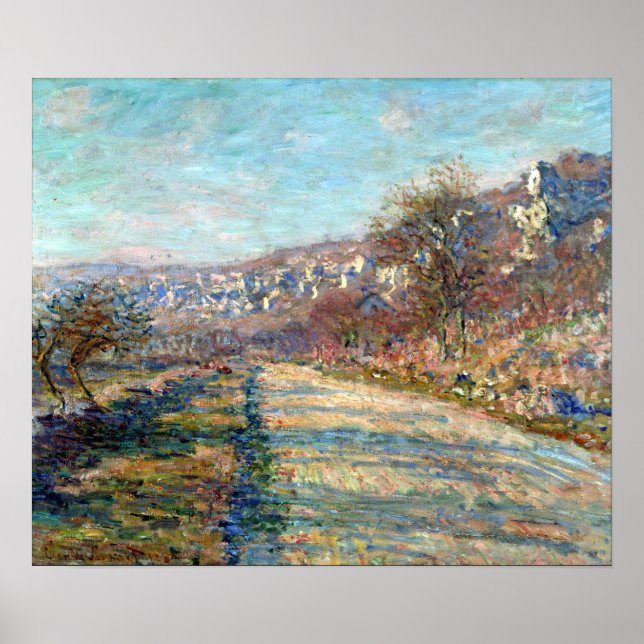 Póster Calle Claude Monet de La Roche-Guyon (Frente)