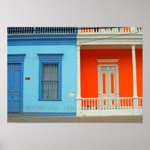 Póster Calle colorida de Iquique