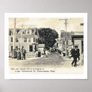 Póster Calle Comercial, Provincetown, 1905