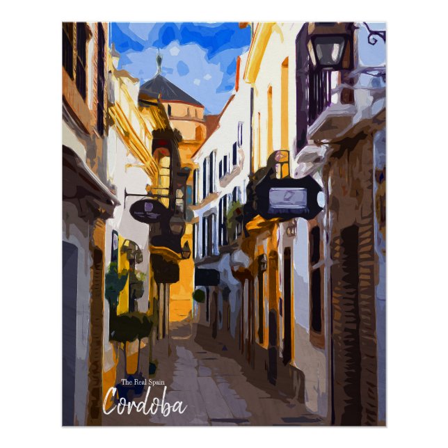 Póster Calle Córdoba - España (Anverso)