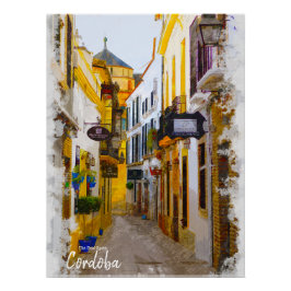 Póster Calle Córdoba - España Postcard