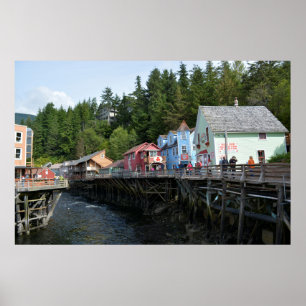 Póster Calle Creek en Ketchikan