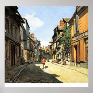 Póster Calle de Bavolle por Claude Monet