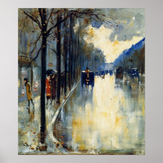 Póster Calle de Berlín a fines de otoño (Frente)