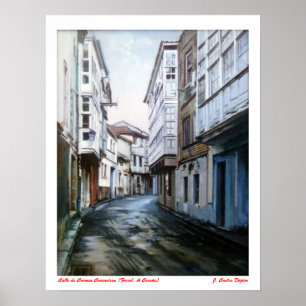Póster Calle de Carmen Curuxeiras (Ferrol. A Coruña)