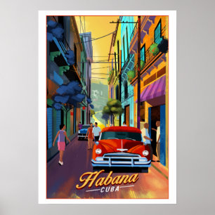 Póster Calle de Cuba