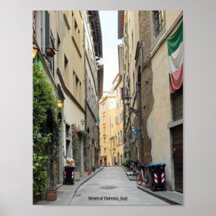 Póster Calle de Florencia Poster de Italia