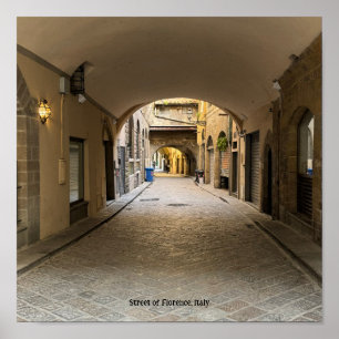 Póster Calle de Florencia Poster de Italia